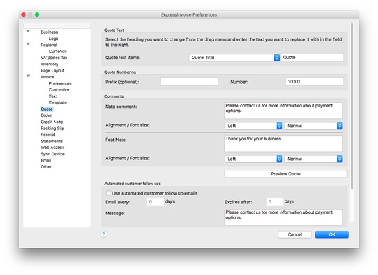Express Invoice Professional screenshot 1