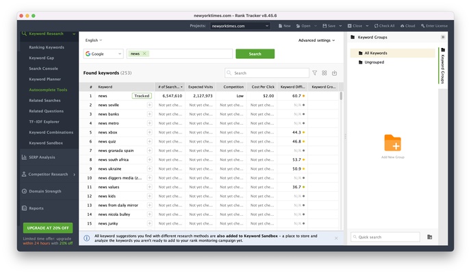 SEO PowerSuite screenshot 1