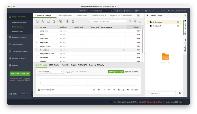 SEO PowerSuite screenshot 1