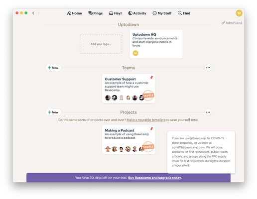 Basecamp screenshot 1