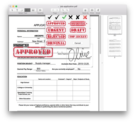 Sign PDF screenshot 1