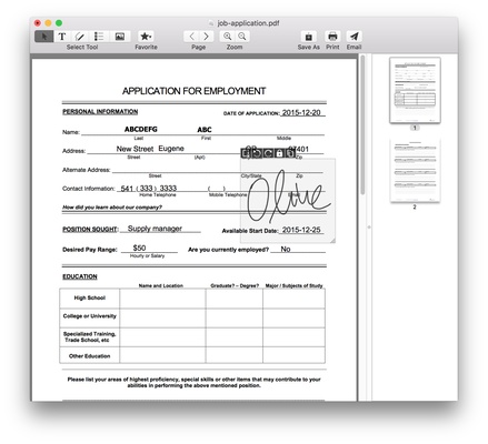 Sign PDF screenshot 1