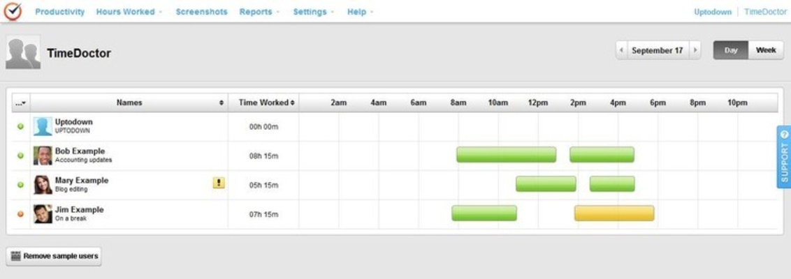 Time Doctor OS X screenshot 1