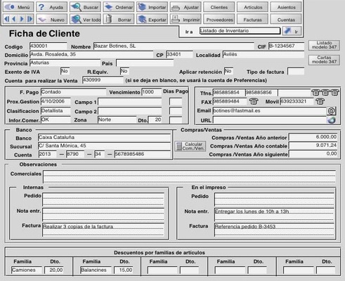ContaFac screenshot 1