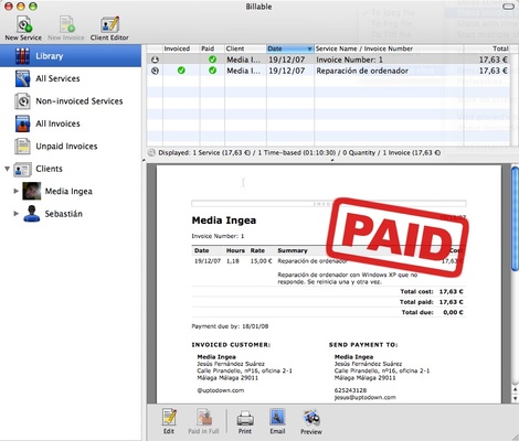 Billable screenshot 1