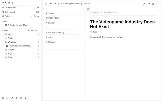 Capacities screenshot 1