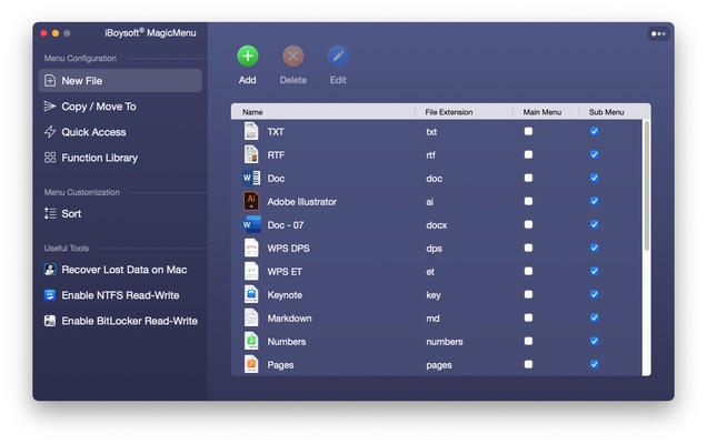 iBoysoft MagicMenu screenshot 1