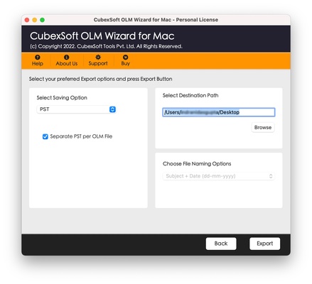 CubexSoft OLM Converter screenshot 1