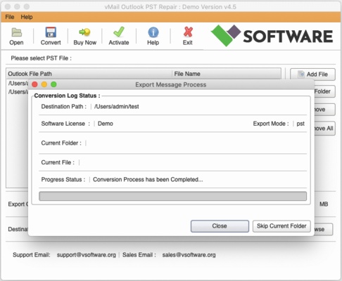 Outlook PST Repair Tool for macOS screenshot 1