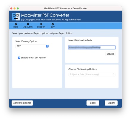 MacMister PST Converter screenshot 1