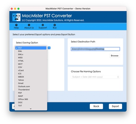 MacMister PST Converter screenshot 1