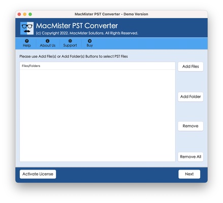 MacMister PST Converter screenshot 1