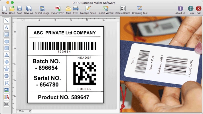 Mac OS Label Printing Application screenshot 1