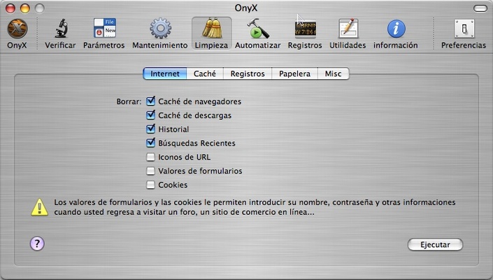 OnyX screenshot 1