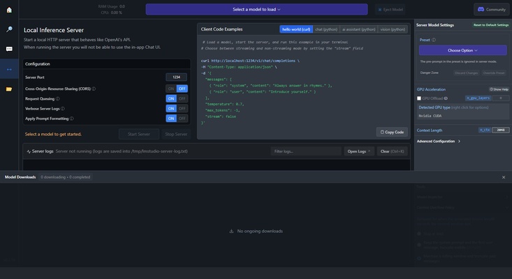 LM Studio screenshot 1