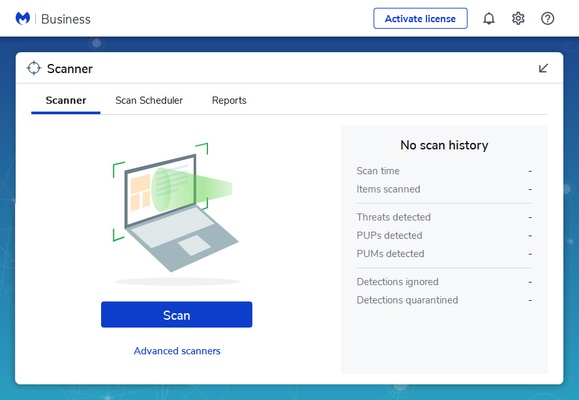Malwarebytes screenshot 1
