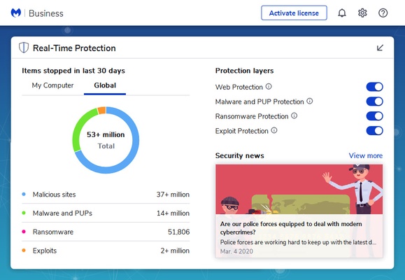 Malwarebytes screenshot 1