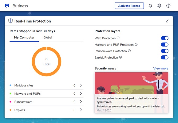 Malwarebytes screenshot 1