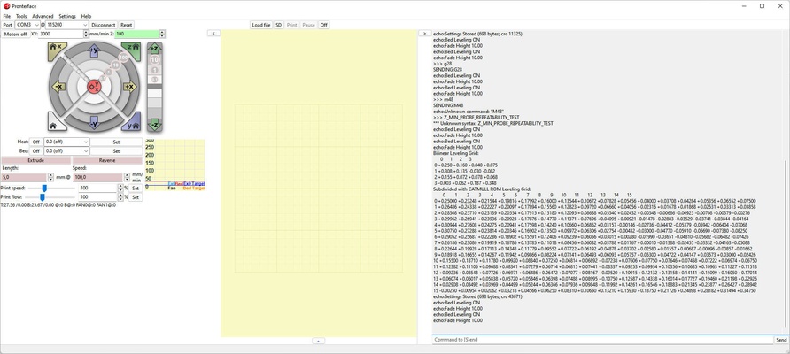 Pronterface screenshot 1