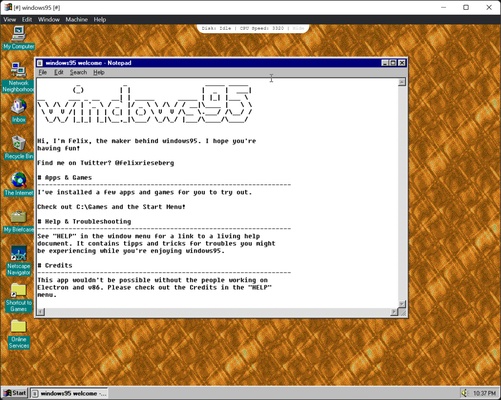 Windows 95 screenshot 1