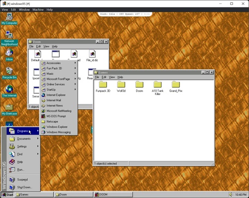 Windows 95 screenshot 1