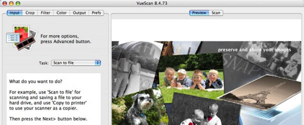 VueScan screenshot 1