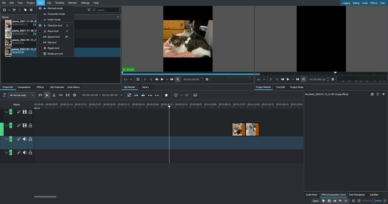 Kdenlive screenshot 1