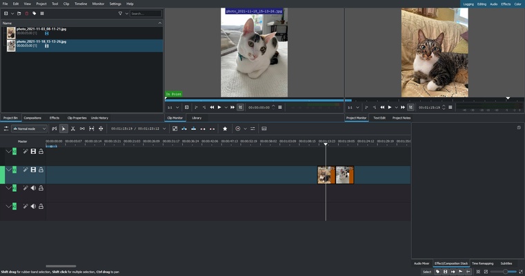 Kdenlive screenshot 1