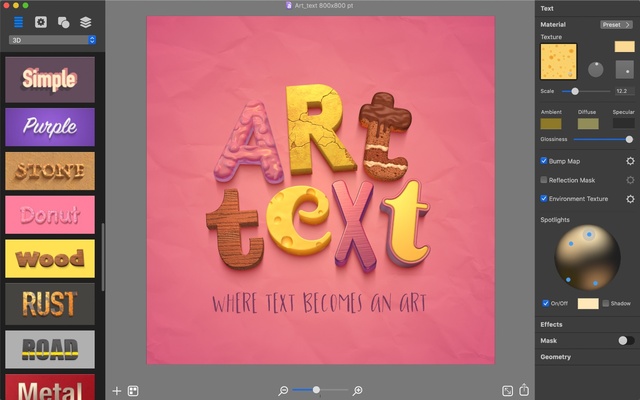 Art Text screenshot 1