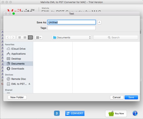 Mailvita EML to PST Converter for Mac screenshot 1