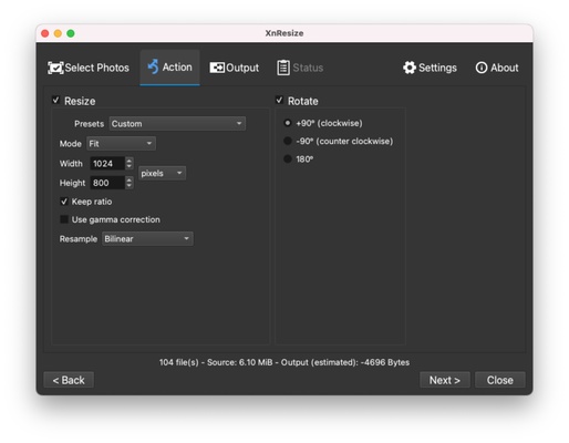 XnResize screenshot 1