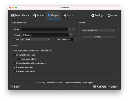 XnResize screenshot 1