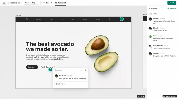Avocode screenshot 1
