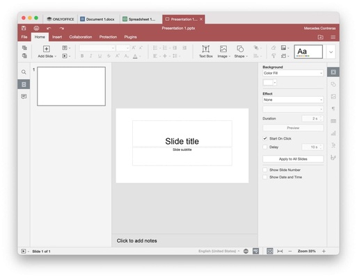 ONLYOFFICE screenshot 1