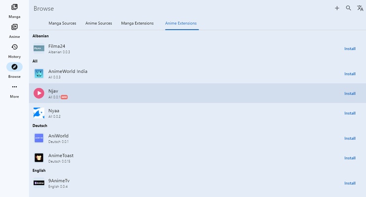 Mangayomi screenshot 1