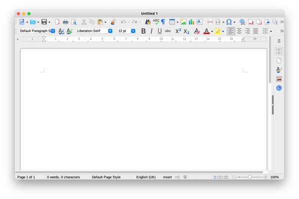 LibreOffice screenshot 1