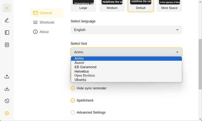 Beaver Notes screenshot 1