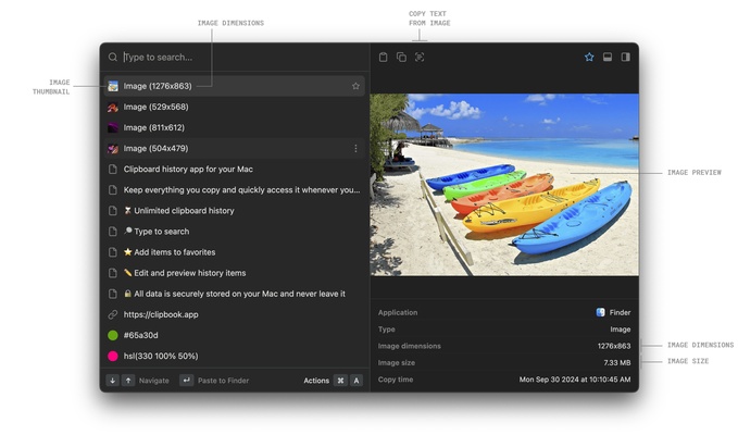 ClipBook screenshot 1