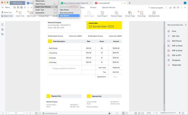 WPS Office screenshot 1