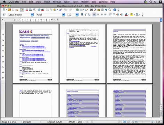 OpenOffice screenshot 1
