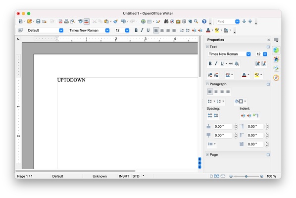 OpenOffice screenshot 1
