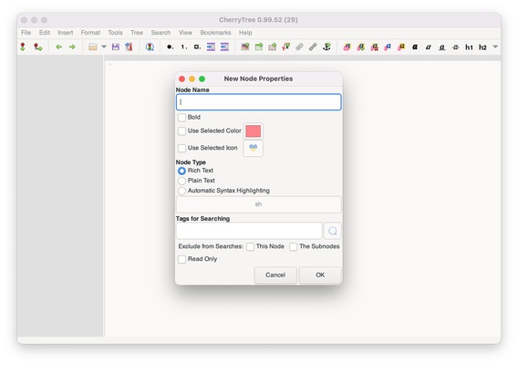 CherryTree screenshot 1
