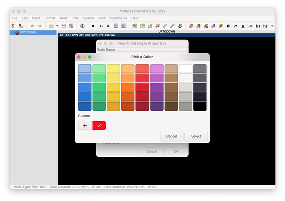 CherryTree screenshot 1