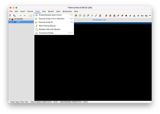 CherryTree screenshot 1