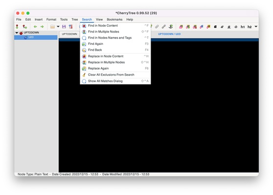 CherryTree screenshot 1