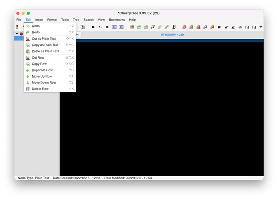 CherryTree screenshot 1