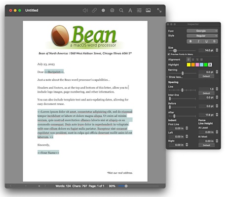 Bean screenshot 1