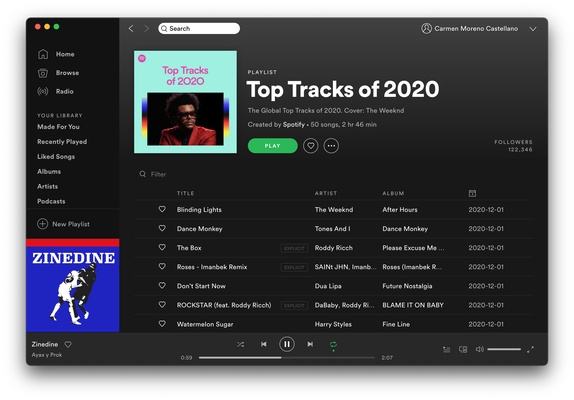 Spotify screenshot 1