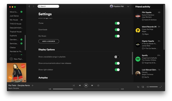 Spotify screenshot 1