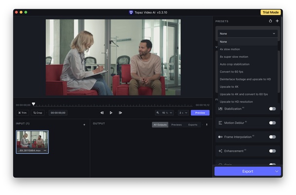 Topaz Video AI screenshot 1